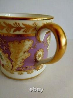 Cauldron Ltd Demitasse Coffee Cup And Saucer Hand Painted With Flower