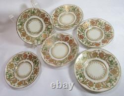 Charles Ahrenfeldt Limoges France Richard Briggs 4 Demitasse Cups 6 Saucers GC