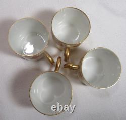 Charles Ahrenfeldt Limoges France Richard Briggs 4 Demitasse Cups 6 Saucers GC