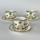 Christian Dior Casablanca Demitasse Espresso Cup & Saucer Set Of 3 Exquisite
