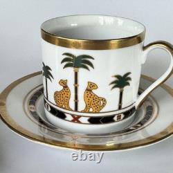 Christian Dior Casablanca Demitasse Espresso Cup & Saucer SET of 3 Exquisite