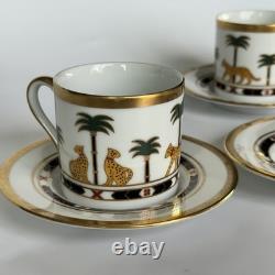 Christian Dior Casablanca Demitasse Espresso Cup & Saucer SET of 3 Exquisite