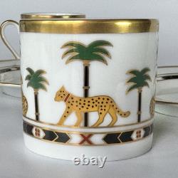 Christian Dior Casablanca Demitasse Espresso Cup & Saucer SET of 3 Exquisite