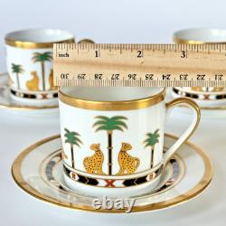 Christian Dior Casablanca Demitasse Espresso Cup & Saucer SET of 3 Exquisite