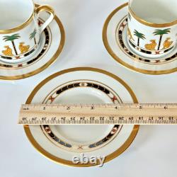 Christian Dior Casablanca Demitasse Espresso Cup & Saucer SET of 3 Exquisite