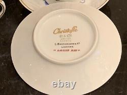 Christofle Bernardaud Limoges Louis XIII Pattern Demitasse Cups and Saucers