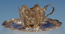 Chrysanthemum by Tiffany and Co. Sterling Silver Demitasse Cup withSaucer (#2952)