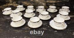 Coalport Admiral Blue Cobalt Demitasse Cups & Saucers Set Of 13