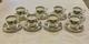Coalport Bone China Demitasse Cups And Saucers Set Of 8 Broadway Blue Pattern