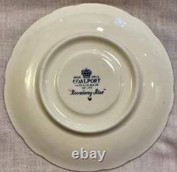 Coalport Bone China Demitasse Cups and Saucers Set of 8 Broadway Blue Pattern
