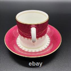 Coalport Demitasse Cup and Saucer England Bone China Set of 6 Tea Espresso