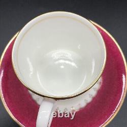 Coalport Demitasse Cup and Saucer England Bone China Set of 6 Tea Espresso