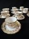 Coalport Hazelton Demitasse Cups Saucers 10 Cups & 12 Saucers Gold Encrusted B