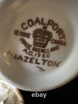 Coalport Hazelton Demitasse Cups Saucers 10 Cups & 12 Saucers Gold Encrusted B