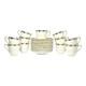 Coalport St. Malo 11 Cobalt Bone China Demitasse Cups 2 1/4 2.5oz & Saucers