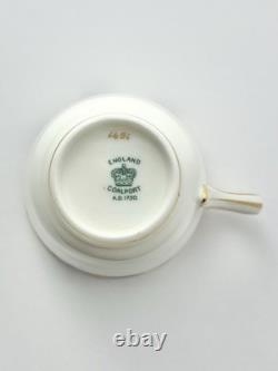 Coalport St. Malo 11 Cobalt Bone China Demitasse Cups 2 1/4 2.5oz & Saucers