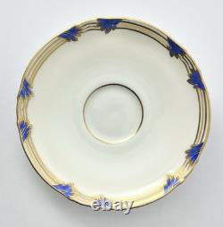 Coalport St. Malo 11 Cobalt Bone China Demitasse Cups 2 1/4 2.5oz & Saucers