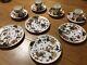 Coalport Demitasse Cups, Saucers And Dessert Plates. 4 Sets. Made In England