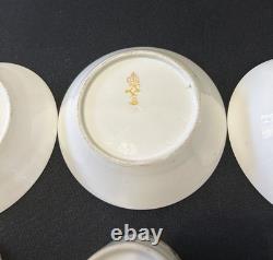 Collectible Three sets of French Sèvres-style demitasse cups and saucers