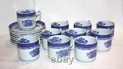 Copeland Spode Fitzhugh Pattern Set of 10 Demitasse Cups & 8 Saucers