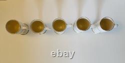 Crown Devon England Adlers New Orleans Ellis Cafe Brulot Demitasse Cups Saucers
