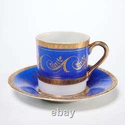 Crown Staffordshire Coalport Ginori Demitasse Espresso 7 Cups 7 Saucers 14pc Lot