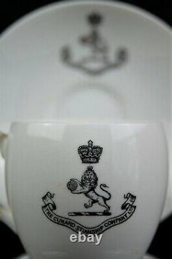 Cunard Line RMS CARPATHIA / LUSITANIA-Era 1st-Class Demitasse Cup and Saucer