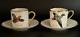 Cyril Gorainoff For Von Lengerke & Antoine Game Birds Demitasse Cups & Saucers