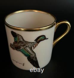 Cyril Gorainoff for Von Lengerke & Antoine Game Birds Demitasse Cups & Saucers