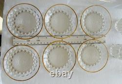 DEMI-TASSE SET/VINTAGE/FRENCH/ VERRERIE De GIVORS/ Lot 6(Cup/ Saucer)/ GOLD/EUC