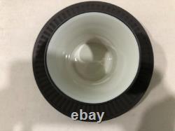 Dansk Denmark Brown Flamestone Demitasse 8 Coffee Tea Cups 8 Saucers 1 Creamer
