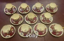 Demitasse Coffee Set EPIAG Czechoslovakia 11 Cups & Saucers Cir 1945