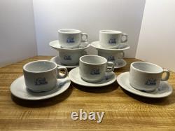 Demitasse Cup Saucer Set of 7 HVAR Hotel Croatia Porcelain Espresso Coffee Set