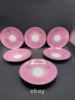 Demitasse Espresso or Tea Cups & Reticulated Saucers. Made in Germany Set of 6