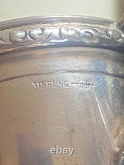 Demitasse set of 8 cups and saucers vintage sterling silver Matthew Co