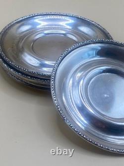 Demitasse set of 8 cups and saucers vintage sterling silver Matthew Co