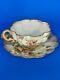 Doulton Burslem Demitasse Ca. 1891 Hand Painted Floral Tea Cup And Saucer Set