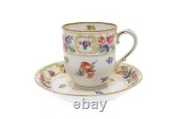 Dresdner Art Schumann Bavaria Flat 2 1/4 Demitasse Cup & Saucers (Set of 10)