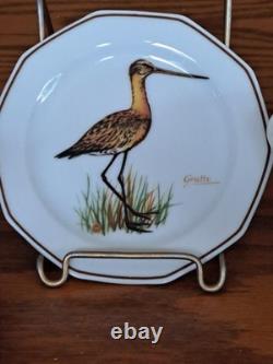 Dutch 3 Piece Demitasse Teacup, Saucer & Dessert Plate Hollandse Bird Pattern