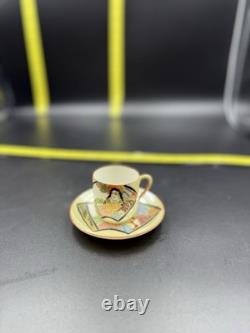 EBay TitleVintage Japanese Geisha Demitasse Cup & Saucer Set Lot of 7