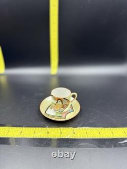 EBay TitleVintage Japanese Geisha Demitasse Cup & Saucer Set Lot of 7