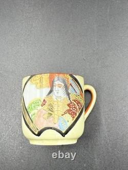EBay TitleVintage Japanese Geisha Demitasse Cup & Saucer Set Lot of 7