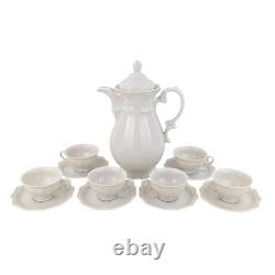 ESCHENBACH LA REINE CHOCOLATE POT With DEMITASSE CUPS & SAUCERS SET