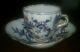 Early Meissen (1815-1860) Crossed Swords Rich Blue Onion Demitasse Cup & Saucer