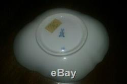 Early MEISSEN (1815-1860) Crossed Swords RICH Blue Onion Demitasse Cup & Saucer