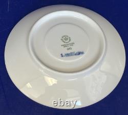 Eight Vintage Royal Copenhagen Blue Fluted Plain Demitasse Cups and Saucers