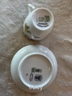 Empress Dresden Flowers Demitasse Set Coffee Cups And Saucers