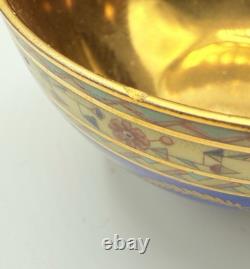 Eschenbach Roswitha Demitasse Tea Coffee Set Cobalt Blue Porcelain 22k Gold 29pc