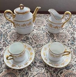 Espresso Cups By Ginori Italy Aosta 2 Demitasse + 2 Saucers + Pot & Creamer