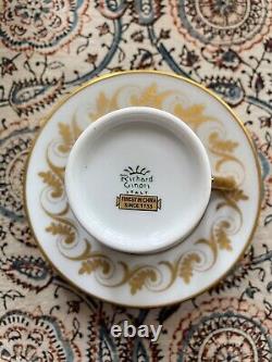 Espresso Cups By Ginori Italy Aosta 2 Demitasse + 2 Saucers + Pot & Creamer
